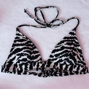 Victoria’s Secret Zebra Animal Print Bathing Suit Bikini Top